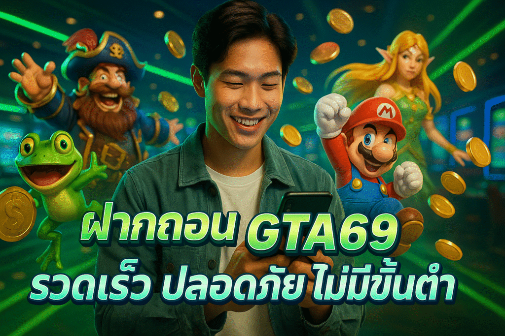 ฝากถอน GTA69 รวดเร็ว ปลอดภัย ไม่มีขั้นต่ำ